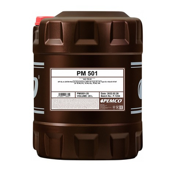 Масло трансмиссионное PEMCO 501 75W80 (20L) синт