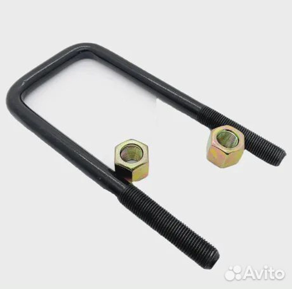 Стремянка рессоры U-образная 92xM22x2.5x300 с гайк
