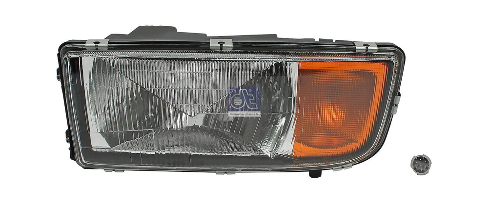 Фара левая мерседес актрос MP1 желтый поворотник с коррект