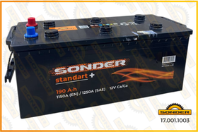 Аккумулятор Standart+ 190Ah 1150А + слева 510x218x225