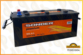 Аккумулятор Premium 190Ah 1250А + слева 510x218x22