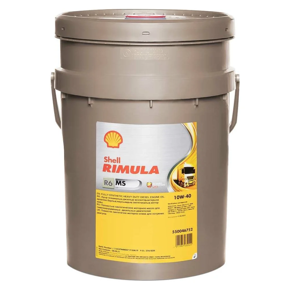 Масло моторное Shell Rimula R6 MS 10W40 (20L) синт