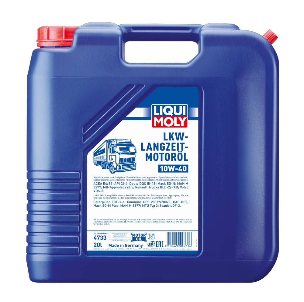 Масло моторное Liqui Moly LKW-Langzeit-Motoroil 10W40 (20L) синт