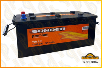 Аккумулятор Premium 190Ah 1250А + слева 510x218x22