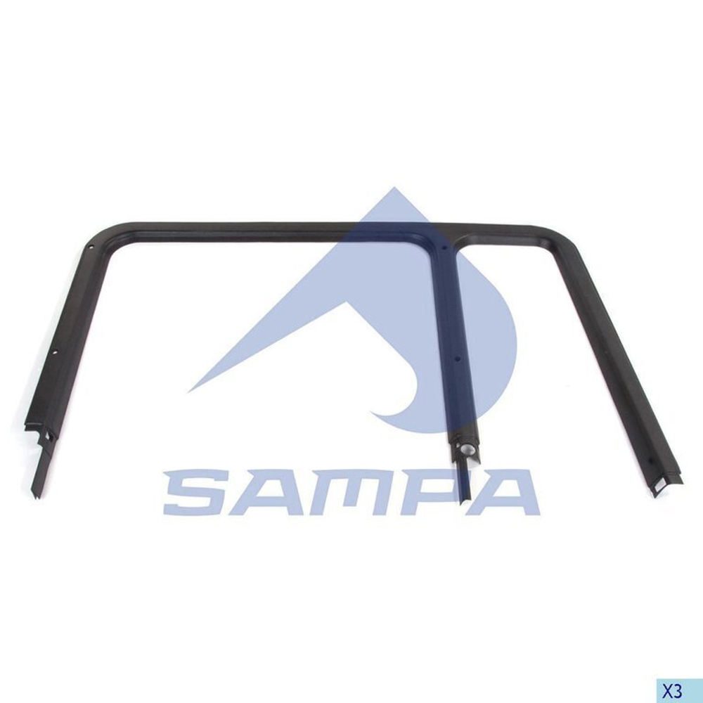 Рамка стекла двери MAN F2000 левая