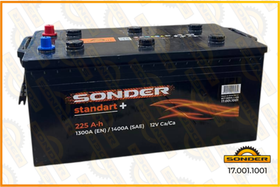 Аккумулятор Standart+ 225Ah 1300А + слева 518x276x242