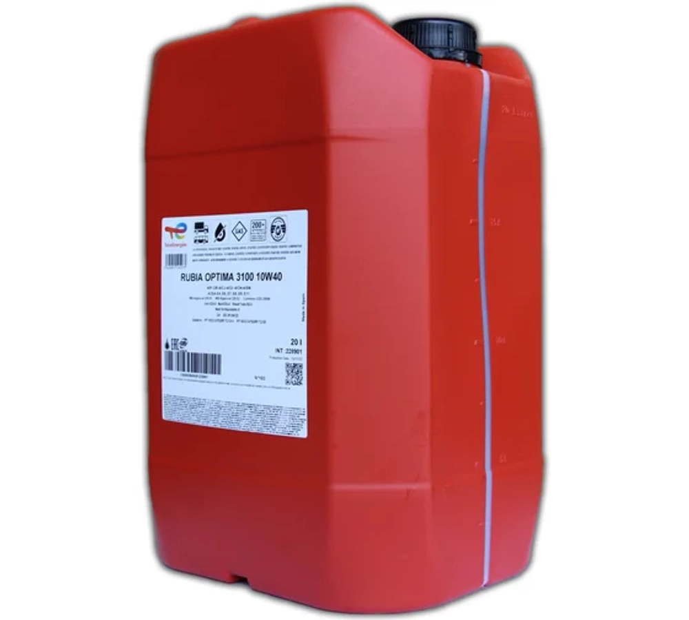 Масло моторное Total (TIR 8900) Rubia Optima 3100 10W40 (20L) синт.техн.