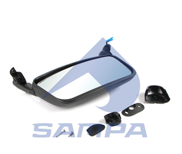 Зеркало левое Scania одинарное с эл.рег подогревом [длинный кронштейн]