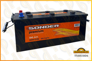 Аккумулятор Premium 190Ah 1250А + слева 510x218x22
