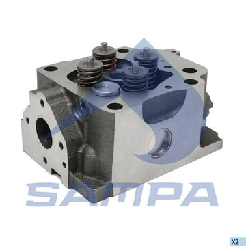 Головка блока цилиндров Мерседес Актрос OM501LA/OM502LA Евро 4, 5 в с клапанами