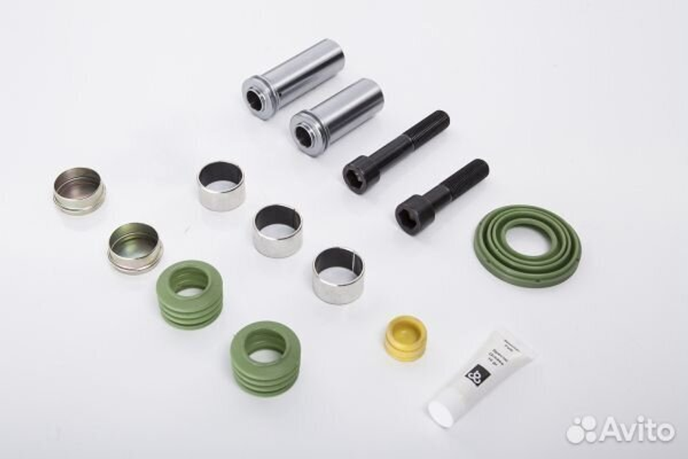 Ремкомплект суппорта даф 95. Рмк направляющих суппорта knorr scania. Втулка направляющей knorr. Ремкомплект суппортов даф. Ремкомплект суппортов даф.