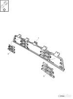 Решетка передняя Volvo FMX 2/3vers