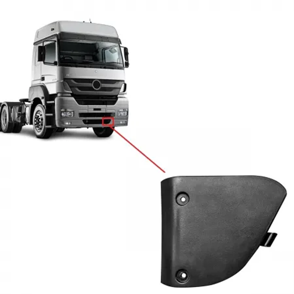 Накладка бампера нижняя левая мерседес аксор