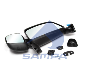 Зеркало правое Scania двойное механическое [длинный кронштейн]