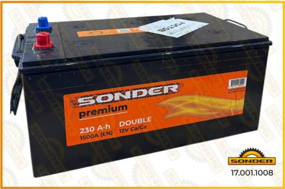 Аккумулятор 230Ah 1500А + слева 518x276x242 DOUBLE