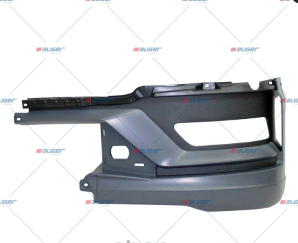 Угол бампера MAN TGX левый под ПТФ (серый)