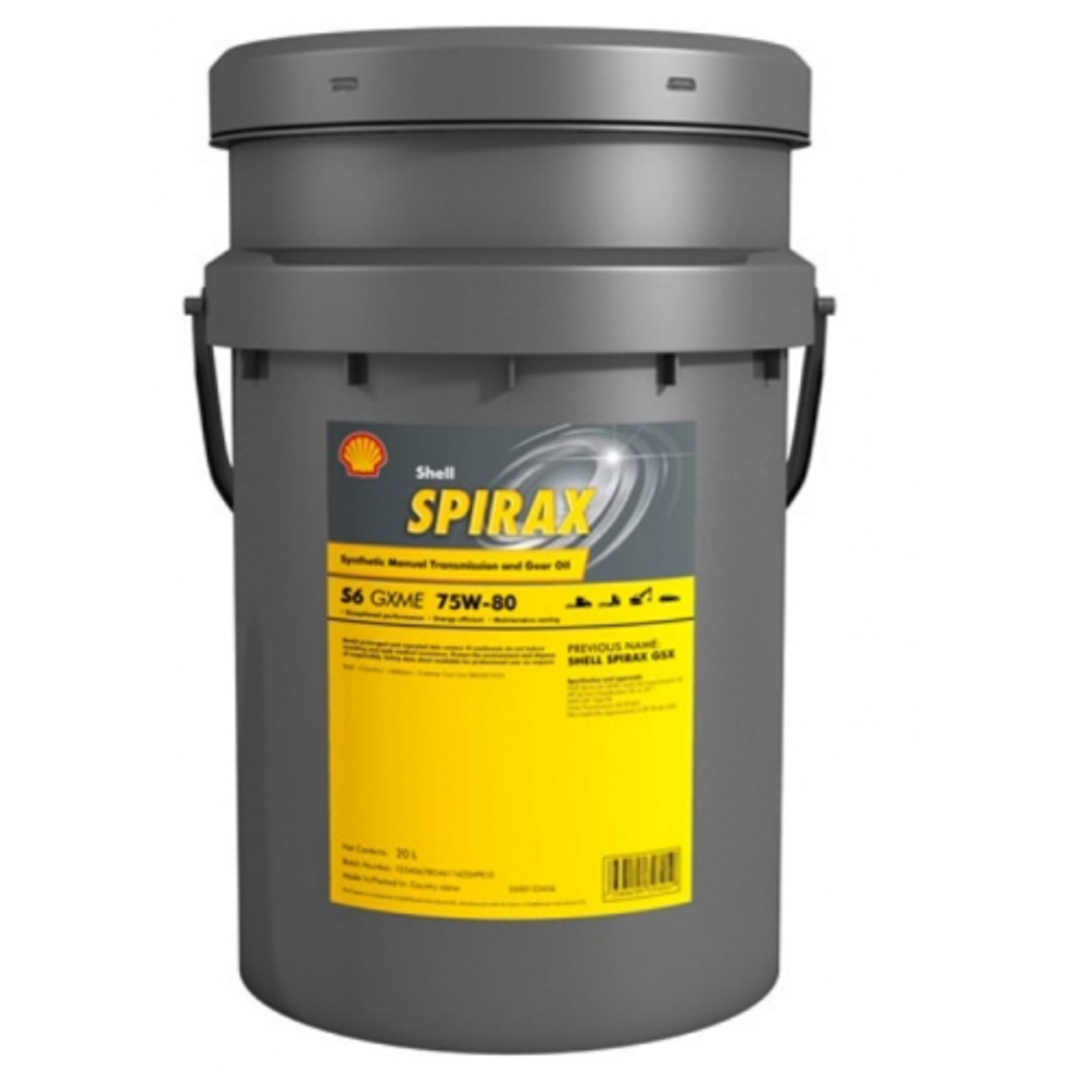 Масло трансмиссионное Shell Spirax S6 GXME 75W80 (20L) синт.