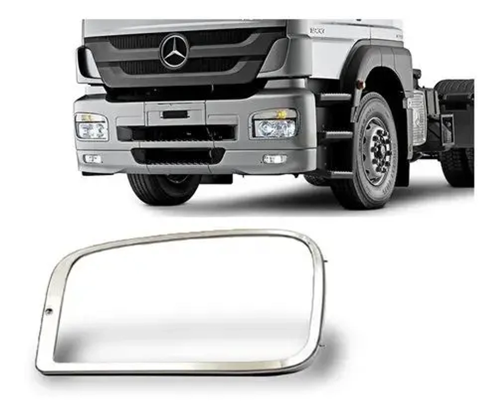 Облицовка фары левая мерседес аксор хром