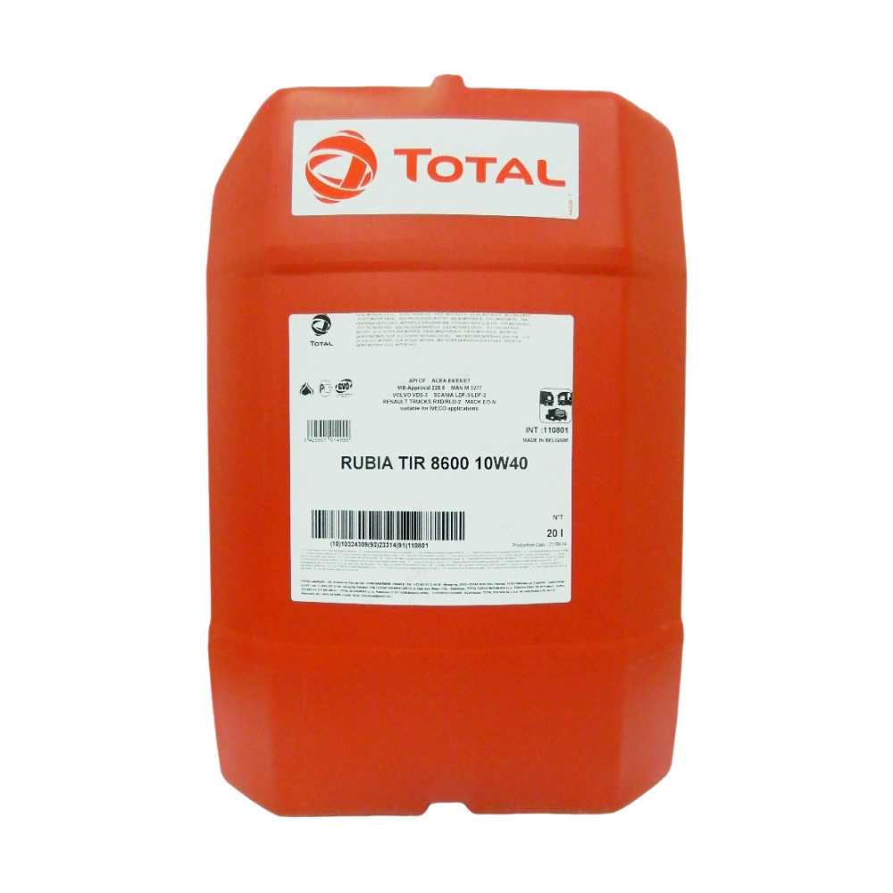Масло моторное Total Rubia TIR 8600 10W40 (20L) синт.